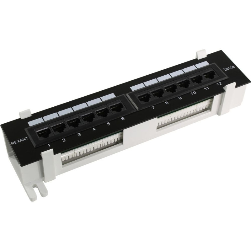 Патч-панель настенная CMS 12xRJ-45 UTP, кат. 6, в пластиковом корпусе