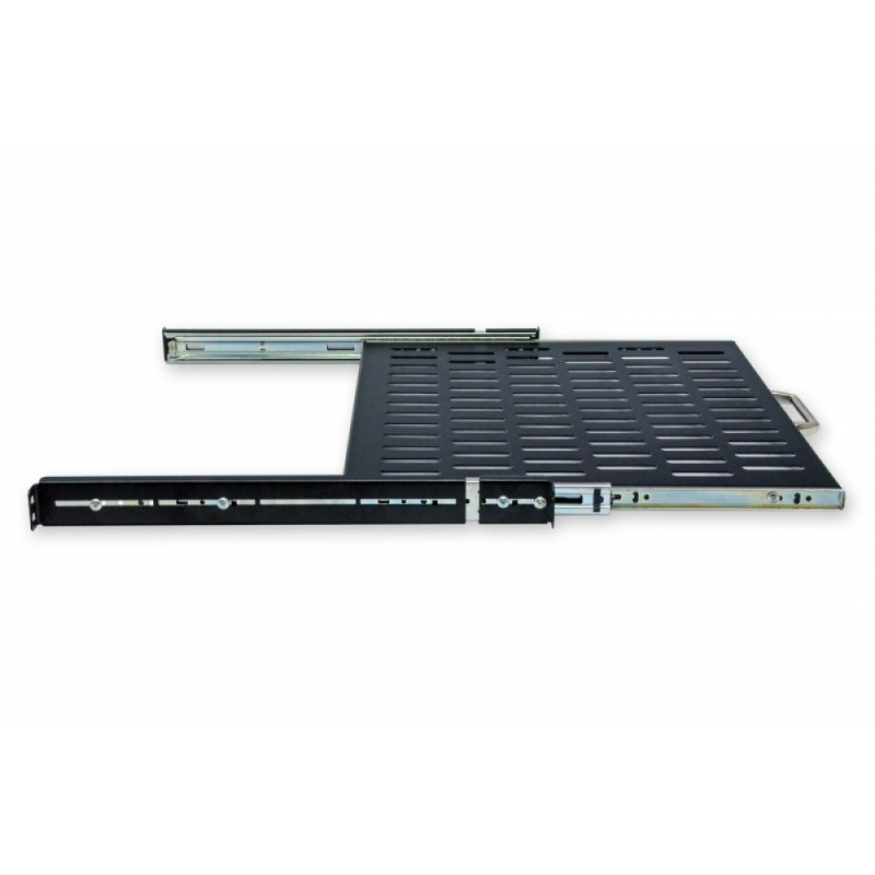 Полиця висувна 19" CMS UA-SHSL-400B 1U 400 мм, чорна