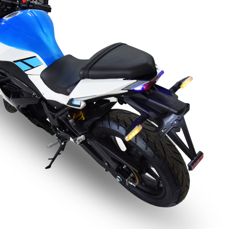 Электроскутер TV6 mid-drive Wuxi Electric 3000W 72V 60Ah white & blue