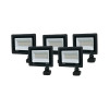 Комплект із 5 світлодіодних прожекторів Lightwell 50W з датчиком руху (LW-FL-B-50-S)
