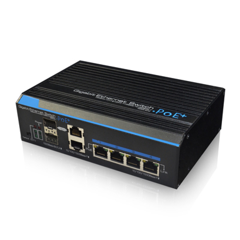Неуправляемый 8-портовый PoE-коммутатор Utepo UTP7204GE-HPOE с 4 портами PoE