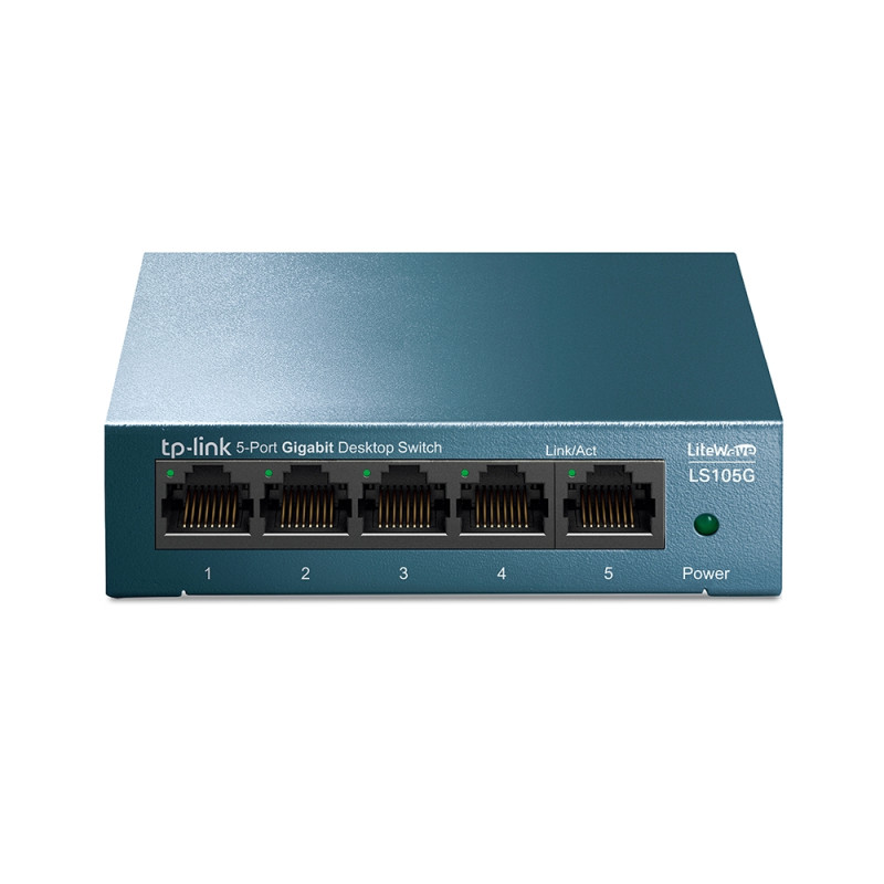 Коммутатор TP-Link LiteWave [LS105G] 5-портовый настольный неуправляемый
