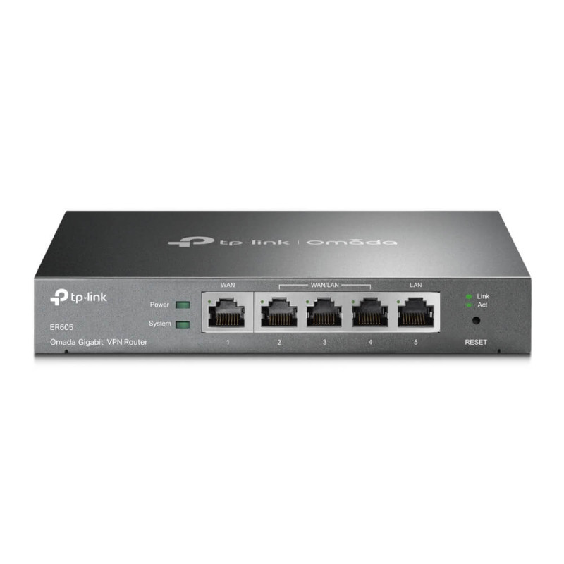Мультисервисный маршрутизатор TP-LINK ER605 1xGE LAN 1xGE WAN 3xGE LAN VPN Omada