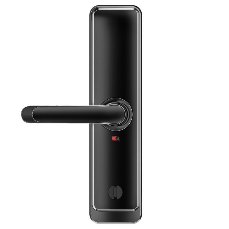 Розумний дверний біометричний замок SEVEN LOCK SL-7767BF black (врізна частина 6068 Auto)