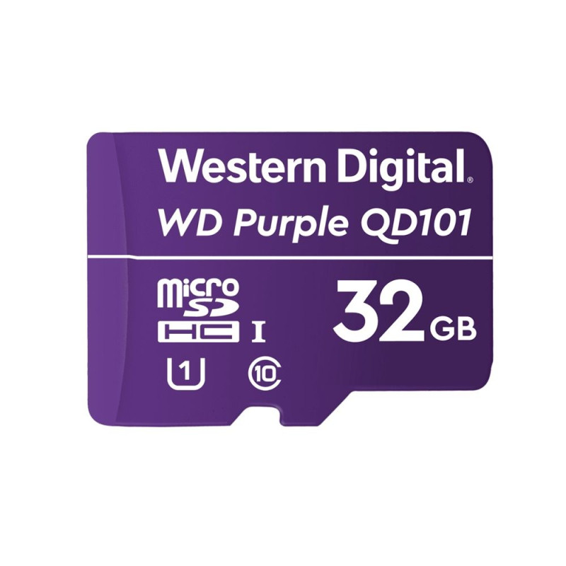Карта памяти Western Digital MICRO SDXC 32GB UHS-I WDD032G1P0C WDC специализирована для видеонаблюдения