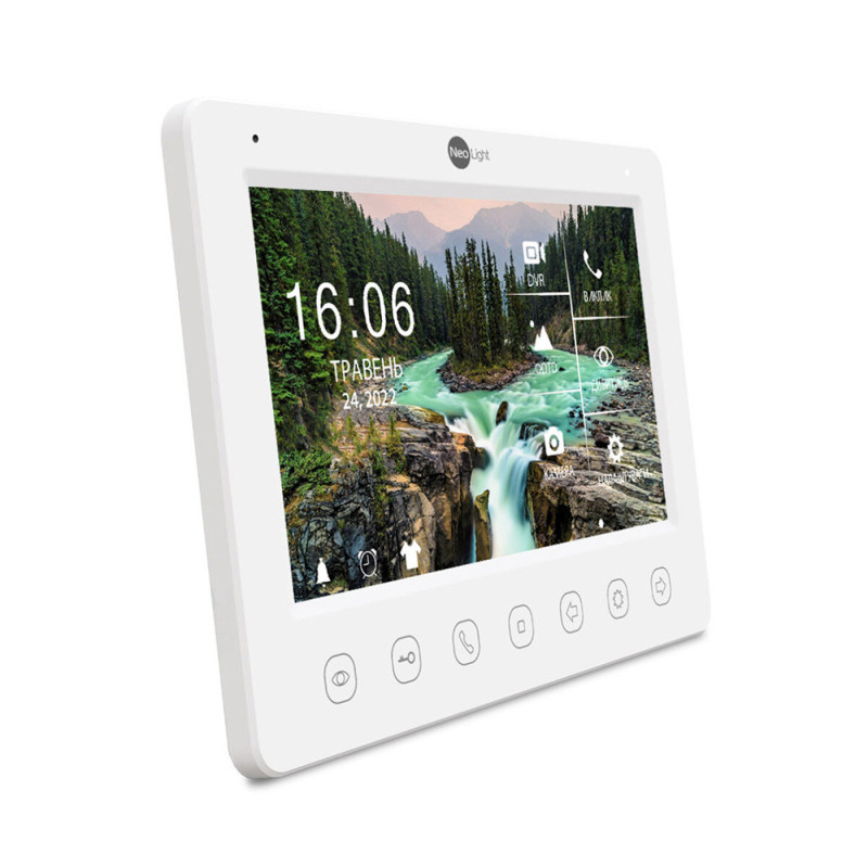 Комплект видеодомофона Neolight NeoKIT FHD Pro Graphite: видеодомофон 7" с детектором движения и 2 Мп видеопанель