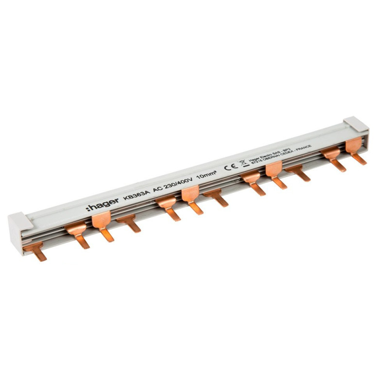 Шина гребенчатая Hager KB363A 3P 10мм² 12M