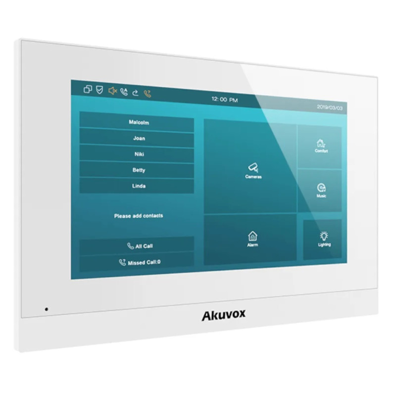 IP-видеодомофон с Wi-Fi 7" Akuvox C313WE white
