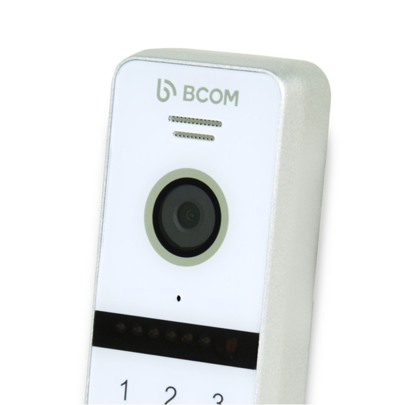 Видеопанель BCOM BT-400FHD-AC White со встроенной клавиатурой и считывателем Mifare