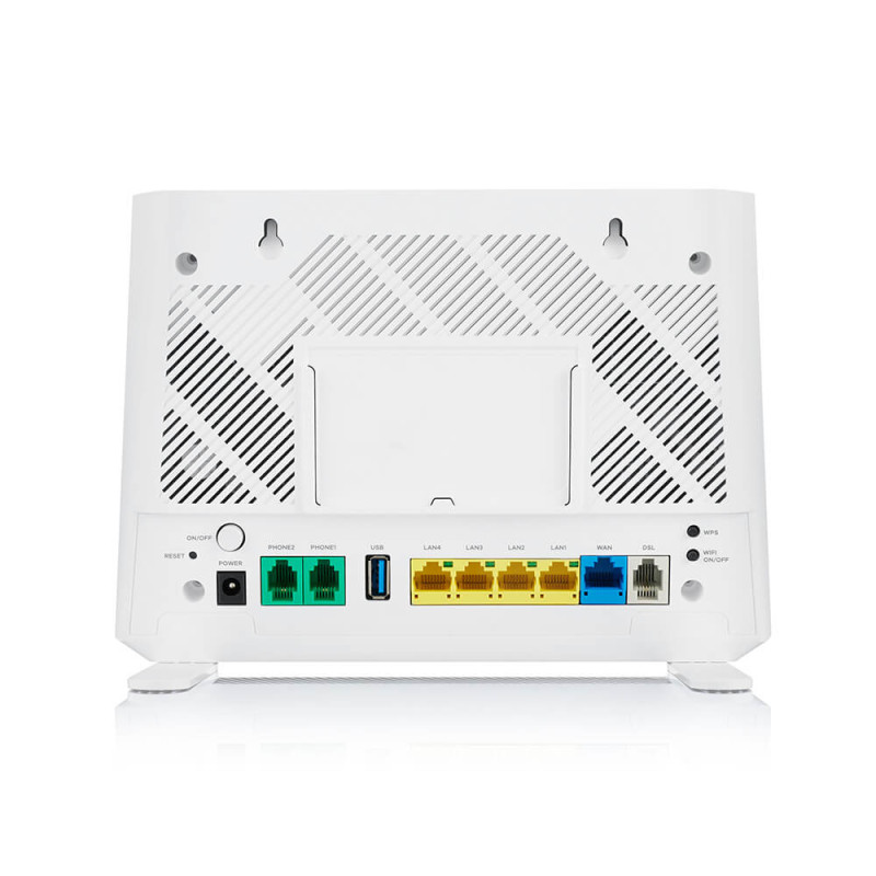 Беспроводной маршрутизатор ZyXEL EX3301-T0 AX1800, 1xGE WAN, 4xGE LAN, 2xFXS, 1xUSB2.0, EasyMesh, TR-069, MU-MIMO (EX3301-T0-EU01V1F)