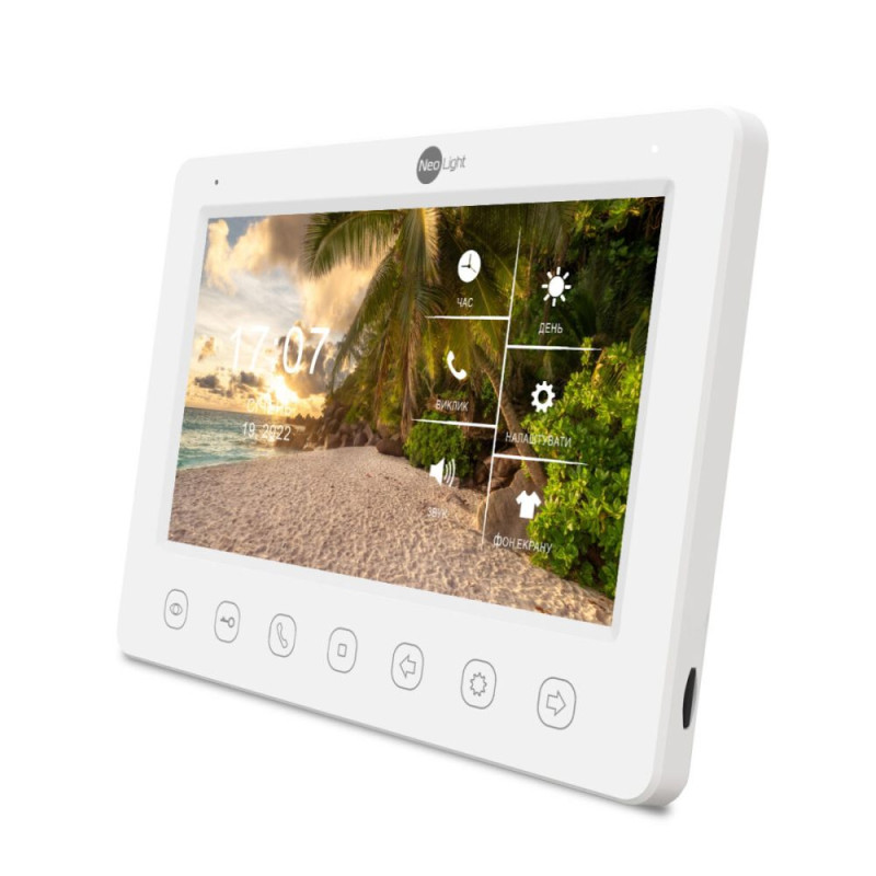 Комплект видеодомофона Neolight KAPPA HD/Solo FHD Graphite: видеодомофон 7" со встроенным БКЗ и 2 Мп видеопанель