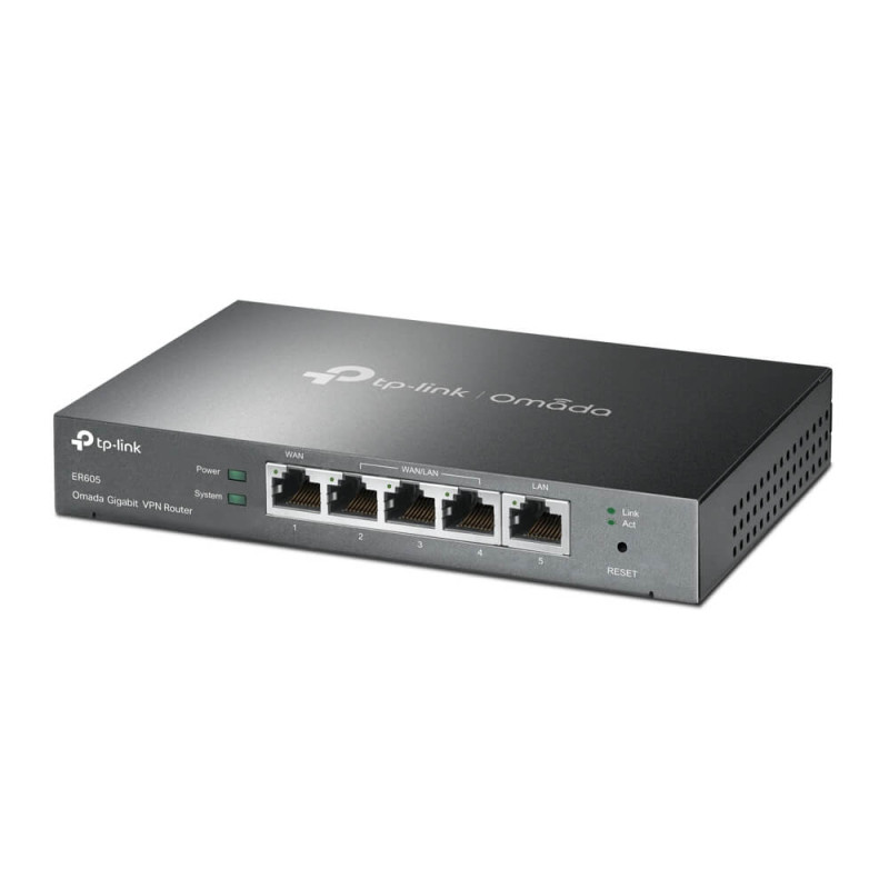 Мультисервисный маршрутизатор TP-LINK ER605 1xGE LAN 1xGE WAN 3xGE LAN VPN Omada