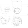 IP-відеокамера 4 Мп Provision-ISR DI-340IPEN-28-G-V4 (2.8 мм) з вбудованим мікрофоном і відеоаналітикою для системи відеонагляду