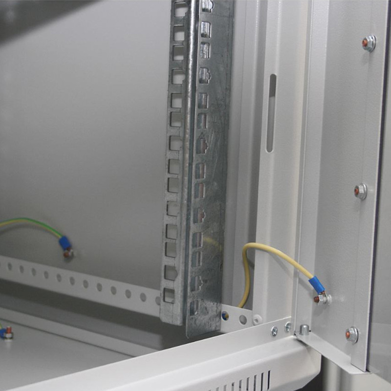 Шкаф серверный SteelNet 9U 600 x 350 для сетевого оборудования (стекло, серый)
