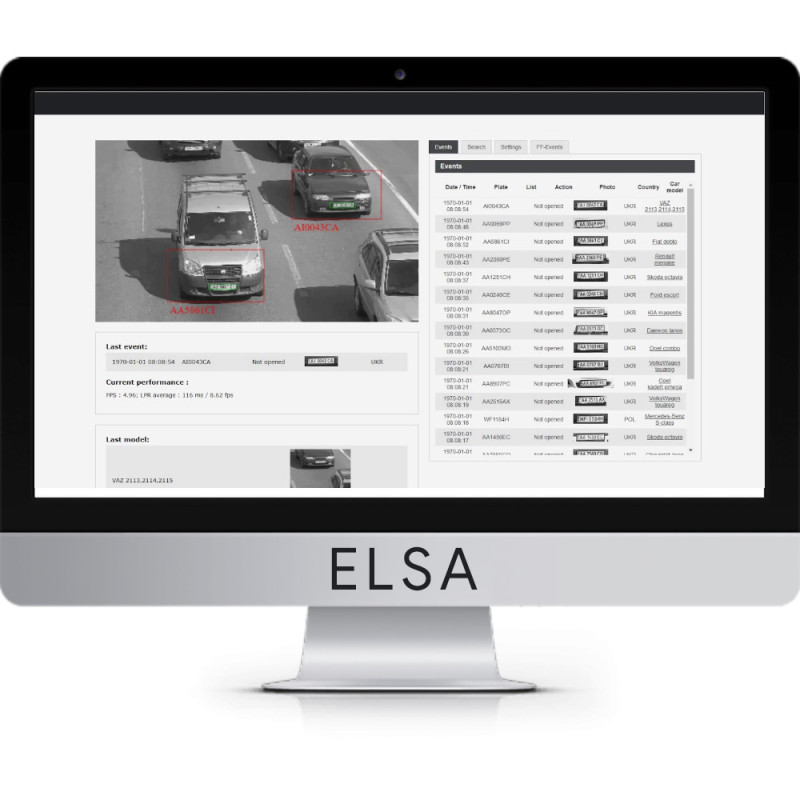 Программное приложение NumberOk EDGE ELSA ANPR App для Uniview cameras для распознавания автономеров