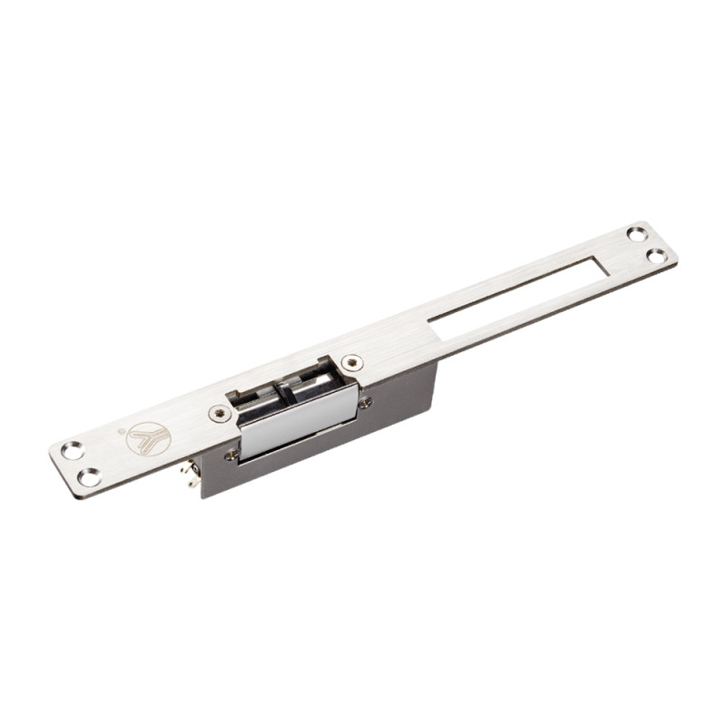Электрозащелка Yli Electronic YS-132NC-S (power closed) длинная для системы контроля доступа с датчиком состояния двери