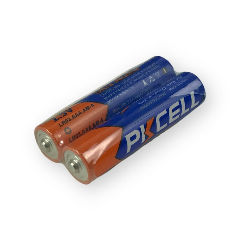 Батарейка PKCELL Ultra Alkaline AAA LR03 1.5V, 2шт./пленка