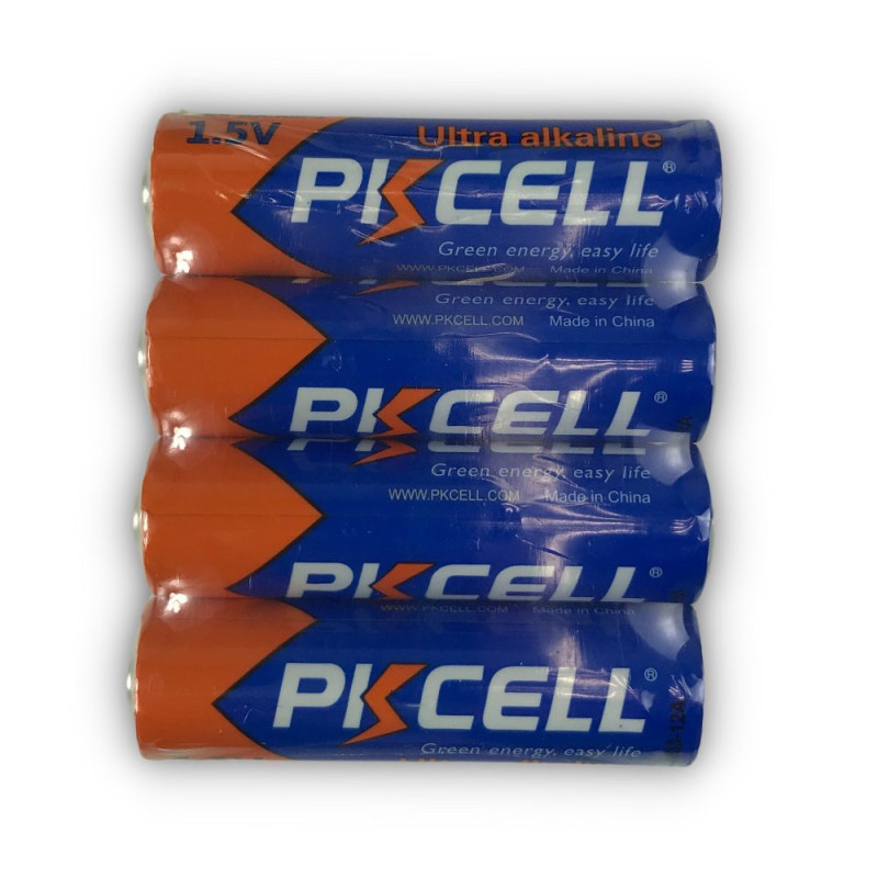 Батарейка PKCELL Ultra Alkaline AA LR6 1.5V, 4шт./плівка