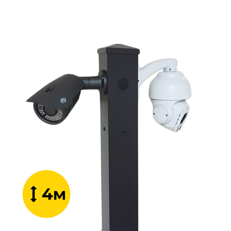 Комплект: Світильник світлодіодний Lightwell ZY-DY11-65K-200W  + Стовп 103Р 4м + Кронштейн DS-1275ZJ + Бандажна стрічка SB 207 20х0,7 бухта 50м + Замок BCS-20 + Кронштейн ZelK КСУР (труба: 50) (довжина труби: 700)