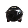 Мотошлем открытый Beon B-108A ABS LOVE SHINY BLACK/GOLD (глянец черный/золотой), размер XXL