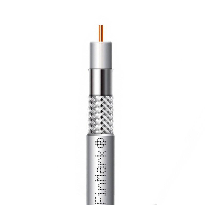 Абонентський коаксіальний кабель FinMark F5967BVcu (білий, 305 м)