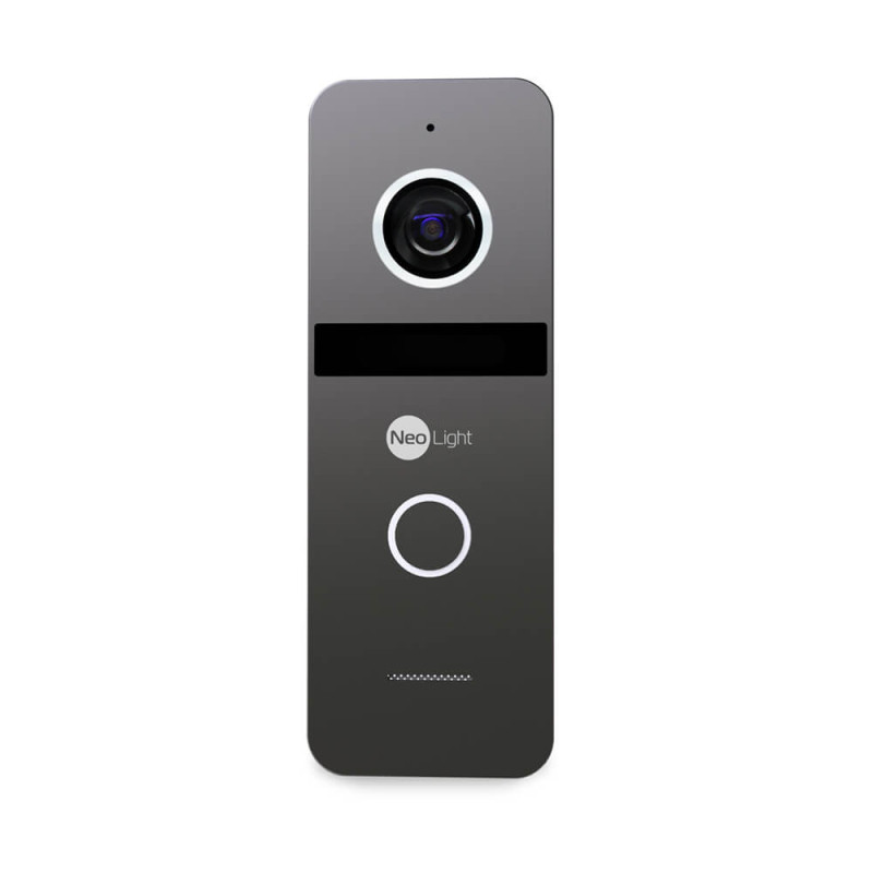 Комплект видеодомофона Neolight NeoKIT HD Pro Graphite: видеодомофон 7" с детектором движения и 2 Мп видеопанель