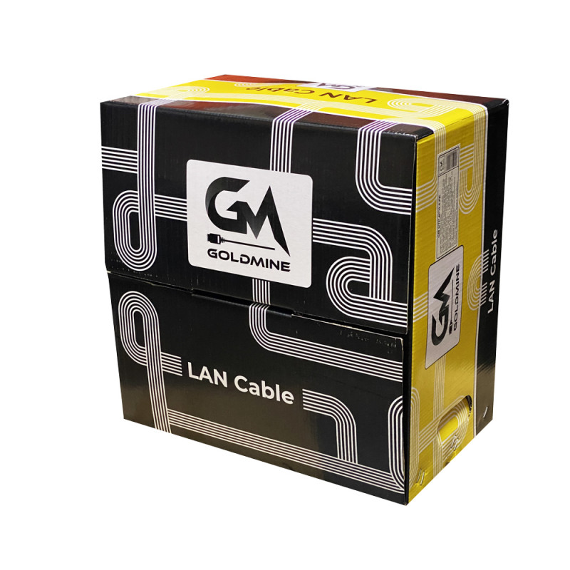 Кабель витая пара GoldMine GM UTP 4*2*0.5-CU PE кат.5е (UTP медь наружная) бухта 305м