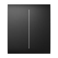 Кнопка Ajax CenterButton (2-gang) black для двухклавишного выключателя