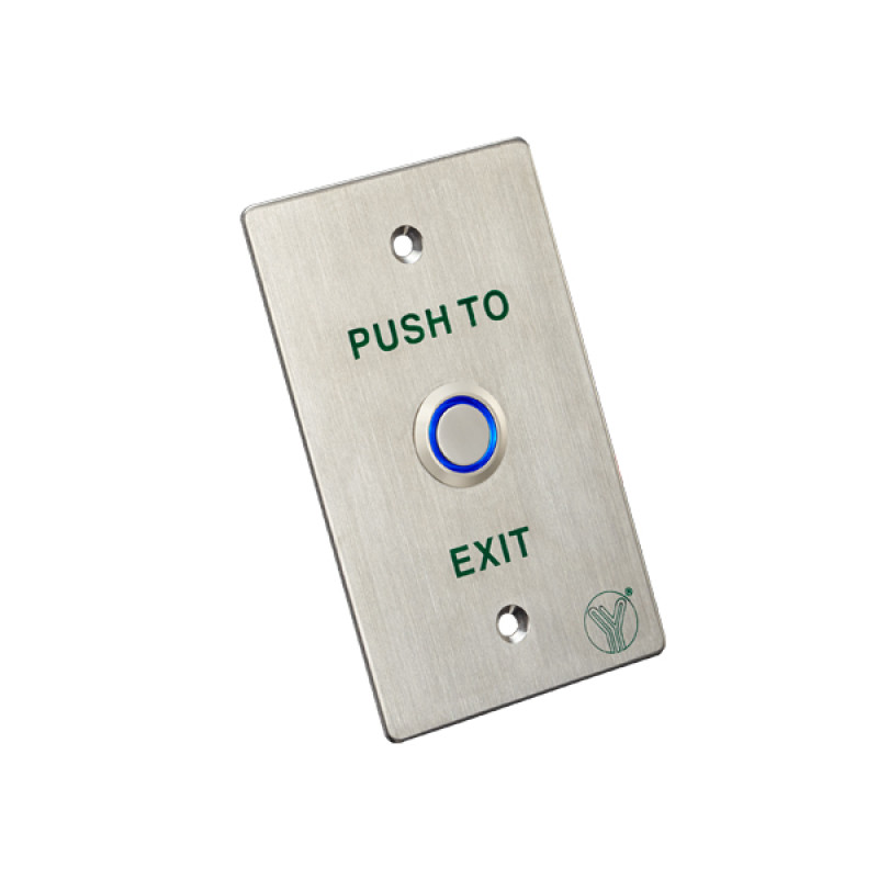 Кнопка выхода Yli Electronic PBK-814D(LED) с подсветкой LED