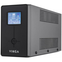 Источник бесперебойного питания Vinga VPC-1200MU 1200ВА/720 Вт с LCD-дисплеем с USB в металлическом корпусе