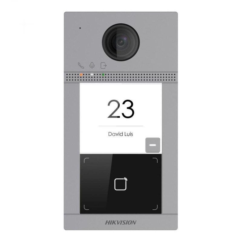 IP-відеопанель 2 Мп з Wi-Fi на 1 абонента Hikvision DS-KV8113-WME1(B)/Flush для IP-домофонів