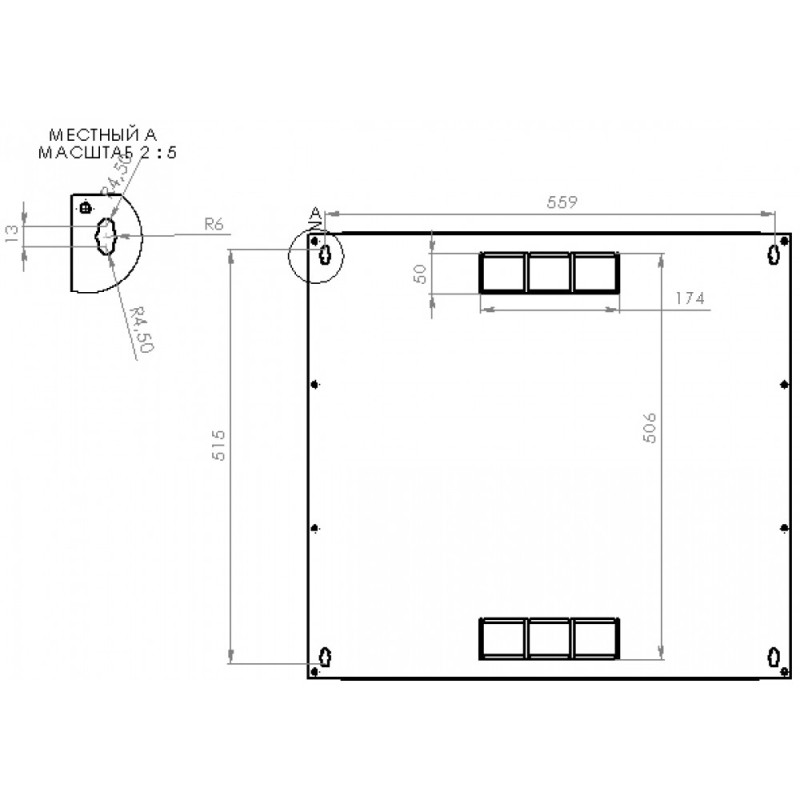 Шкаф серверный CMS 12U 600 х 700 х 640 UA-MGSWA127B для сетевого оборудования