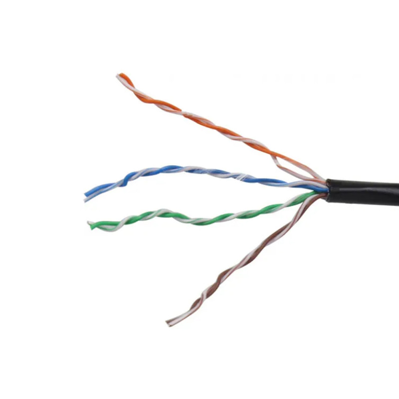 Кабель витая пара UTP CAT 5E Hikvision DS-1LN5EO-UU/E (бухта 305м)