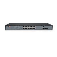 Неуправляемый PoE-коммутатор Provision-ISR PoES-16250C+2Combo-V2 с 16 портами PoE
