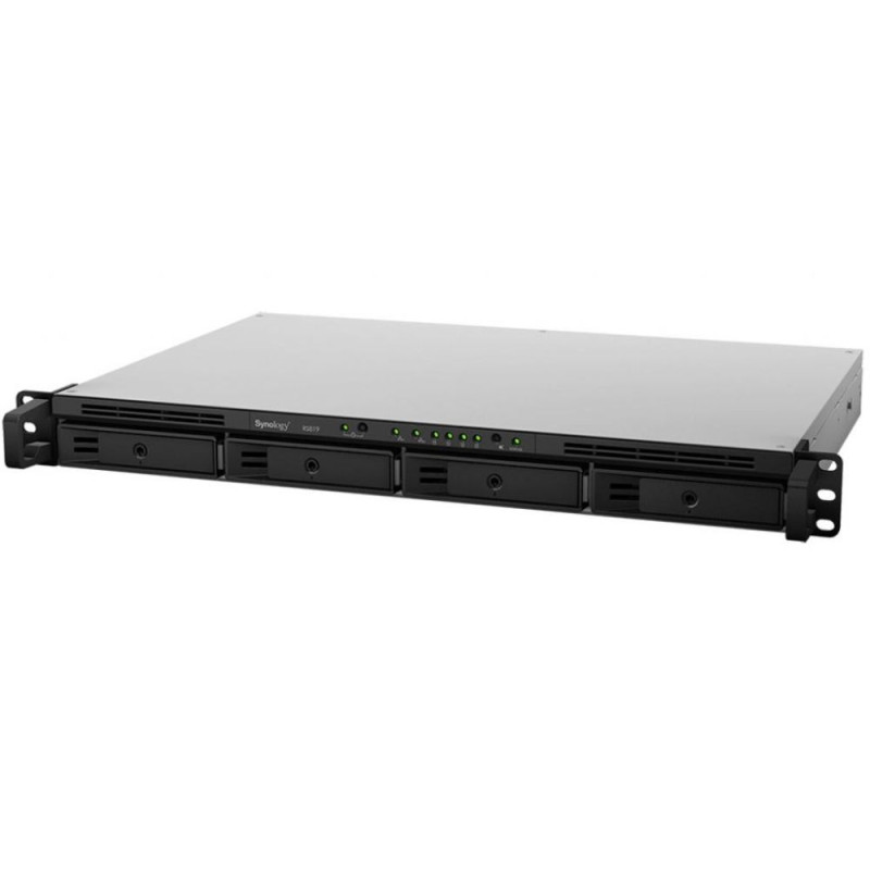 Система хранения данных SYNOLOGY RS819 с 4 отсеками для дисков, 2GB RAM, устойчивое исполнение 1U