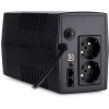 Джерело безперебійного живлення Vinga VPC-800PU 800ВА / 480 Вт з LCD-дисплеєм з USB у пластиковому корпусі