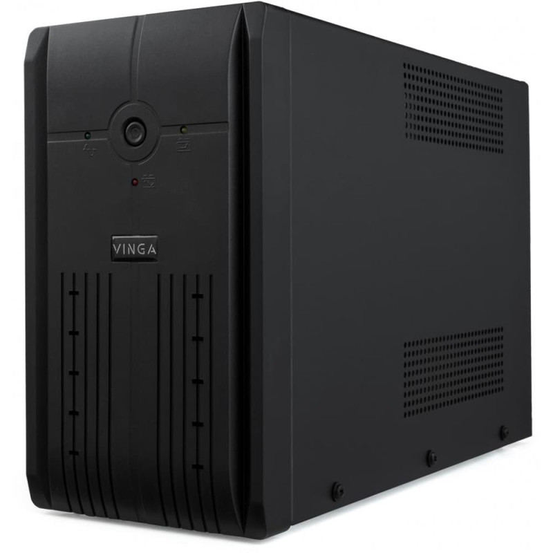 Источник бесперебойного питания Vinga VPE-650PRMU 650ВА/360 Вт с LED-индикацией с USB в металлическом корпусе