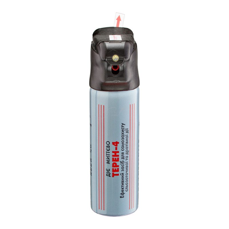Газовый баллончик Терен-4 LED аэрозольного типа со светодиодным фонарем