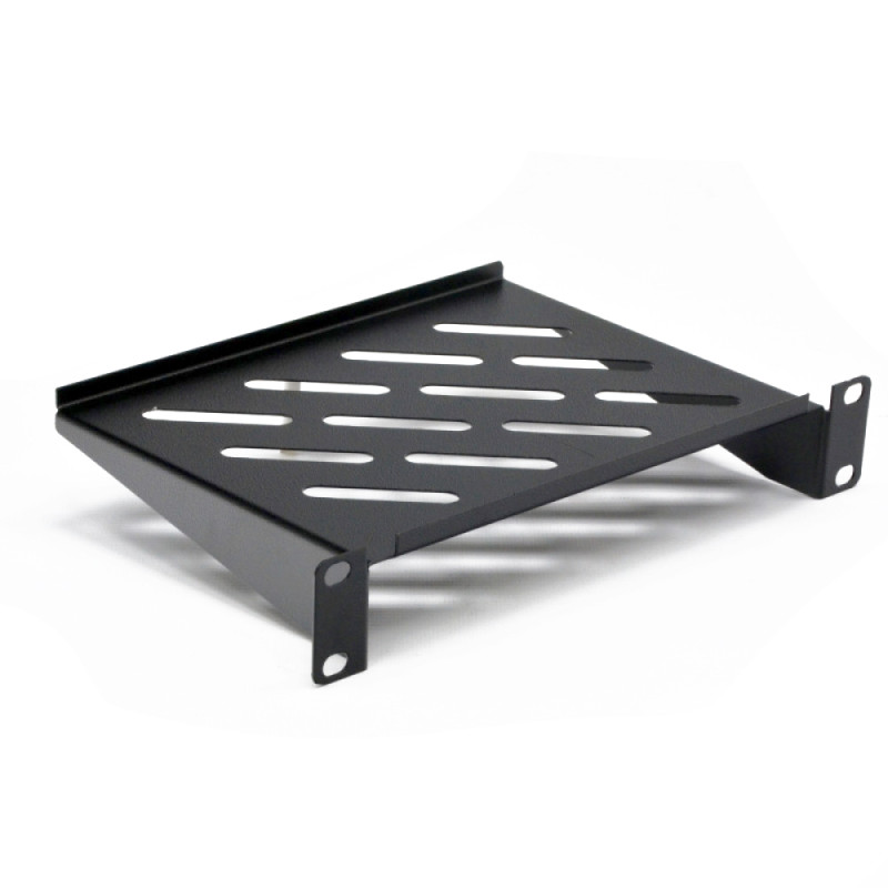 Полиця консольна CMS UA-SHC160b 10" 1U 160 мм чорна