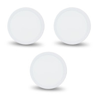 Комплект из 3-х светильников светодиодных LIGHTWELL LW-R-SFR-18 18 W круг, накладной