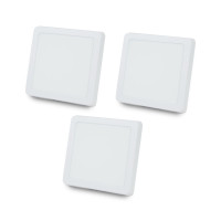 Комплект из 3-х светильников светодиодных LIGHTWELL LW-SQ-SRF-12 12 W квадрат, накладной