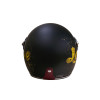 Мотошлем открытый Beon B-108A ABS LOVE SHINY BLACK/GOLD (глянец черный/золотой), размер XXL