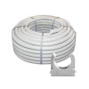 Комплект: гофротруба Light ДКС ПВХ D 25 (50 м) сіра + кліпси для гофри 25 мм (50 шт/уп) сіра