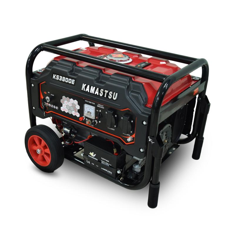 Бензиновый генератор Kamastsu KS3800E максимальная мощность 3.3 кВт
