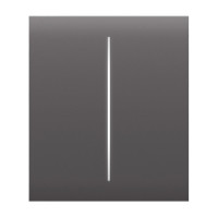 Кнопка Ajax CenterButton (2-gang) grey для двухклавишного выключателя