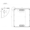 Шкаф серверный CMS 15U 600 x 500 x 773 UA-MGSWL155B для сетевого оборудования