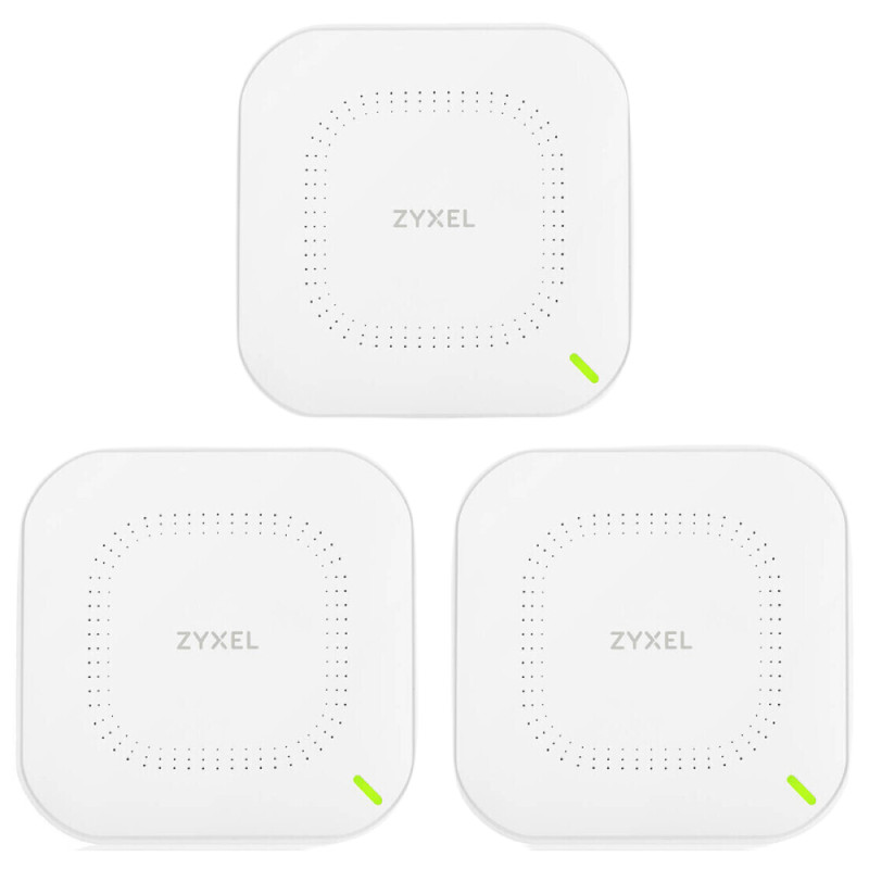 Точка доступу ZYXEL NWA110AX 3-pack AX1800, 1xGE, WiFi 6, Nebula, PoE, MU-MIMO, 3 точки без інжекторів (NWA110AX-EU0103F)