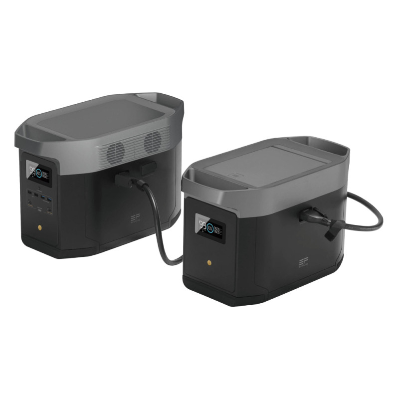 Комплект EcoFlow DELTA Max(2000) + DELTA Max Extra Battery зарядная станция и дополнительная батарея
