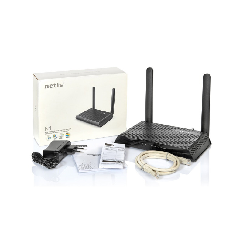 Беспроводной маршрутизатор Netis N1 AC1200, 1xGE WAN, 4xGE LAN, MU-MIMO, Beamforming, 2 антенны (N1)