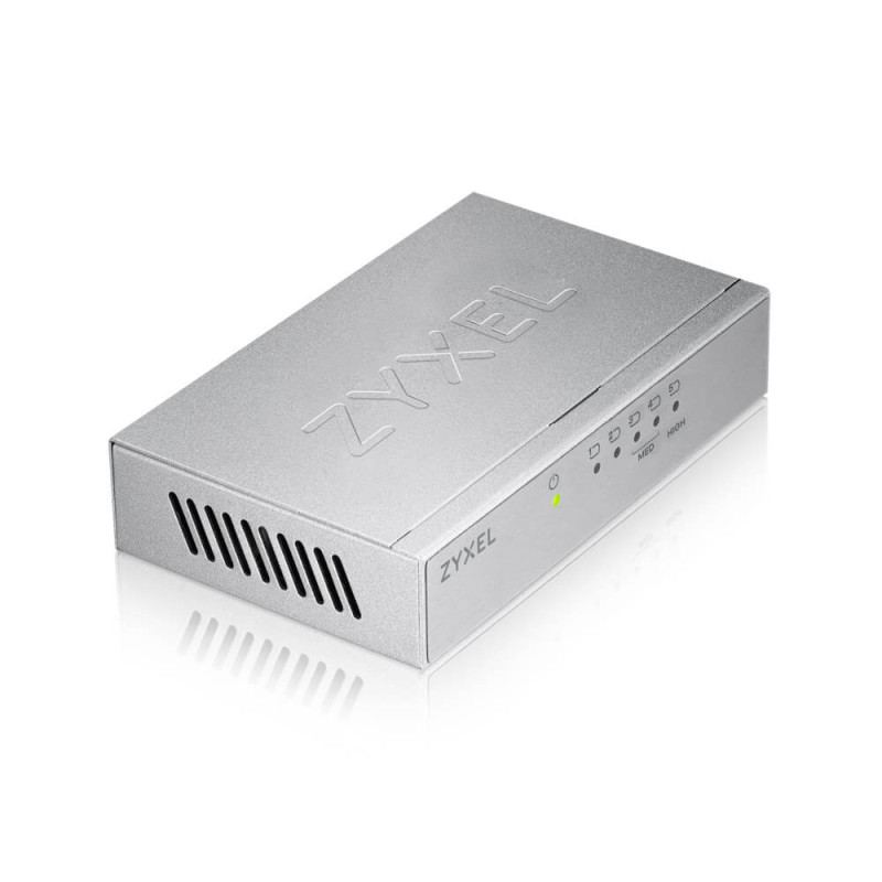 Коммутатор на 5 портов ZyXEL GS-105B v3 (GS-105BV3-EU0101F) в металлическом копусе